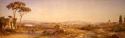 unknow artist View of Rome from Via Trionfale, close to the Madonna del Rosario convent. Germany oil painting artist